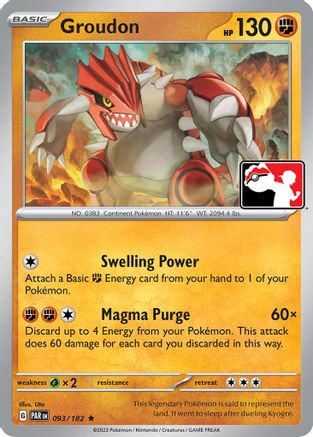Groudon (93) [Prize Pack Series Cards]
