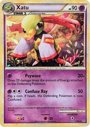 Xatu - 11/95 (Cracked Ice Holo) (11) [Blister Exclusives] Holofoil