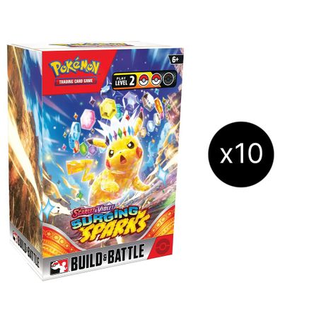Pokemon Surging Sparks Build & Battle Box Display