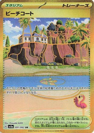 Beach Court (091/062) [SV3a: Raging Surf] Holofoil
