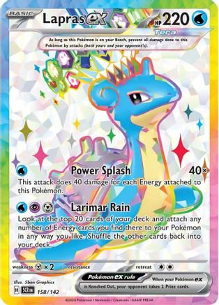 Lapras ex - 158/142 (158) [SV07: Stellar Crown] Holofoil