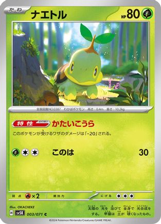 Turtwig (003/071) [SV5K: Wild Force]