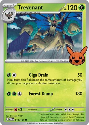 Trevenant (13) [Trick or Trade BOOster Bundle 2024]