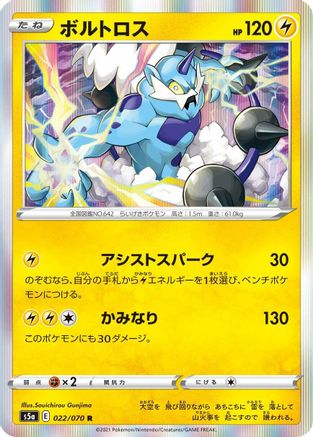Thundurus (022/070) [S5a: Peerless Fighters] Holofoil
