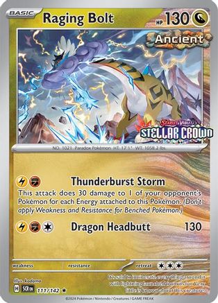 Raging Bolt (Cosmo Holo) (Best Buy) (111) [Miscellaneous Cards & Products] Holofoil