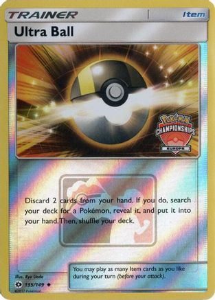 Ultra Ball - 135/149 (Europe Championships) (135) [League & Championship Cards] Reverse Holofoil