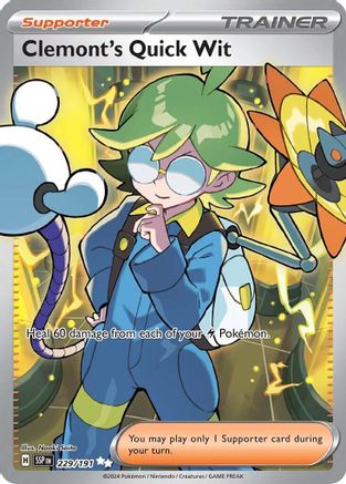 Clemont's Quick Wit - 229/191 (229) [SV08: Surging Sparks] Holofoil