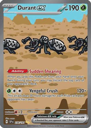 Durant ex - 236/191 (236) [SV08: Surging Sparks] Holofoil