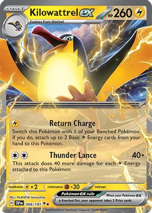 Kilowattrel ex (68) [SV08: Surging Sparks]