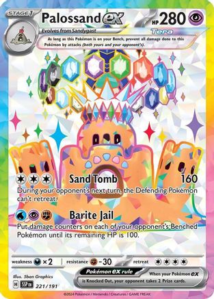 Palossand ex - 221/191 (221) [SV08: Surging Sparks] Holofoil