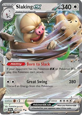 Slaking ex - 147/191 (147) [SV08: Surging Sparks] Holofoil