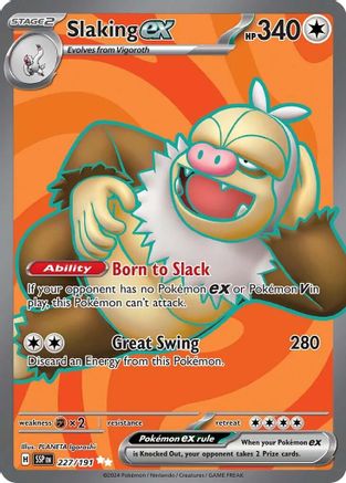 Slaking ex - 227/191 (227) [SV08: Surging Sparks] Holofoil