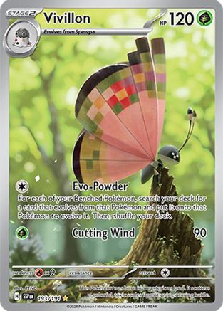 Vivillon - 193/191 (193) [SV08: Surging Sparks] Holofoil