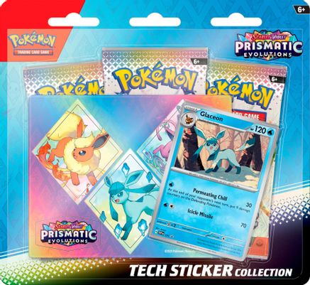 Pokemon Prismatic Evolutions Tech Sticker Collection [Glaceon]