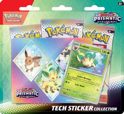 Pokemon Prismatic Evolutions Tech Sticker Collection [Leafeon]