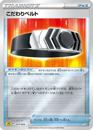 Choice Belt (012/020) [sPZ: Zeraora VSTAR & VMAX High-Class Deck] Holofoil