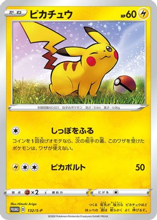 Pikachu - 132/S-P (132/S-P) [S-P: Sword & Shield Promos] Holofoil