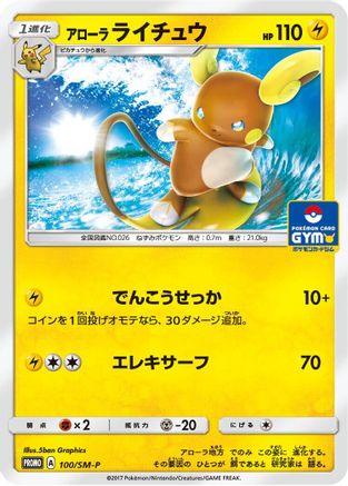 Alolan Raichu - 100/SM-P (100/SM-P) [SM-P: Sun & Moon Promos]