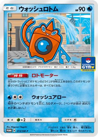 Wash Rotom - 213/SM-P (213/SM-P) [SM-P: Sun & Moon Promos]