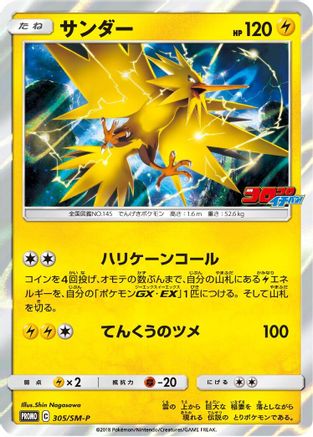 Zapdos - 305/SM-P (305/SM-P) [SM-P: Sun & Moon Promos] Holofoil