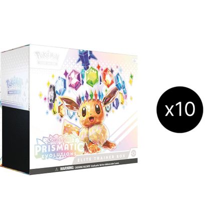 Pokemon Prismatic Evolutions Elite Trainer Box Case