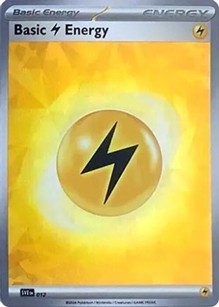 Basic Lightning Energy (Cracked Ice Holo) (12) [SVE: Scarlet & Violet Energies] Holofoil