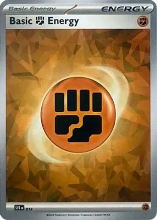 Basic Fighting Energy (Cracked Ice Holo) (14) [SVE: Scarlet & Violet Energies] Holofoil