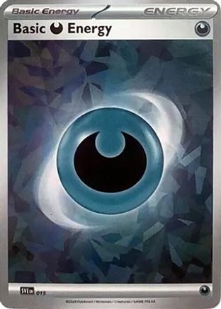 Basic Darkness Energy (Cracked Ice Holo) (15) [SVE: Scarlet & Violet Energies] Holofoil