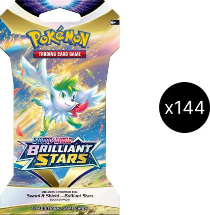 Pokemon Brilliant Stars Sleeved Booster Pack Case