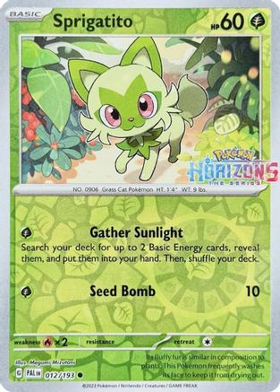 Sprigatito - 012/193 (12) [Miscellaneous Cards & Products] Reverse Holofoil