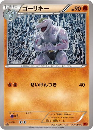 Machoke (043/096) [XY3: Rising Fist] 1st Edition