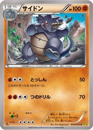 Rhydon - 030/070 (030/070) [XY5-Bg: Gaia Volcano] 1st Edition