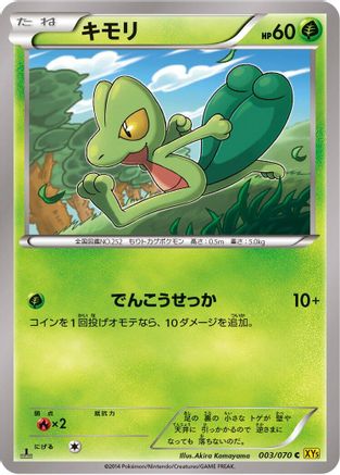 Treecko (003/070) [XY5-Bg: Gaia Volcano] 1st Edition