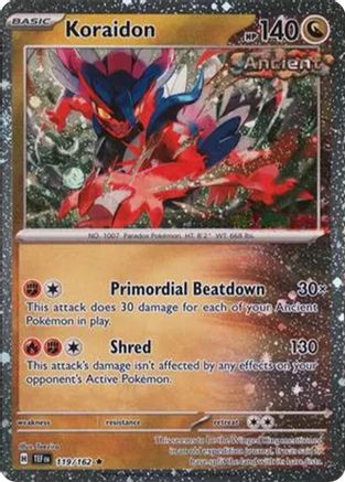 Koraidon - 119/162 (Cosmos Holo) (119) [Miscellaneous Cards & Products] Holofoil