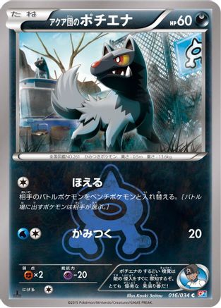 Team Aqua's Poochyena (016/034) [CP1: Magma Gang vs Aqua Gang: Double Crisis] 1st Edition