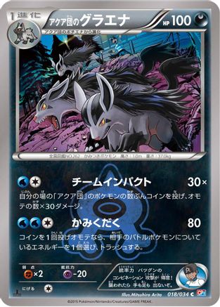 Team Aqua's Mightyena (018/034) [CP1: Magma Gang vs Aqua Gang: Double Crisis] 1st Edition