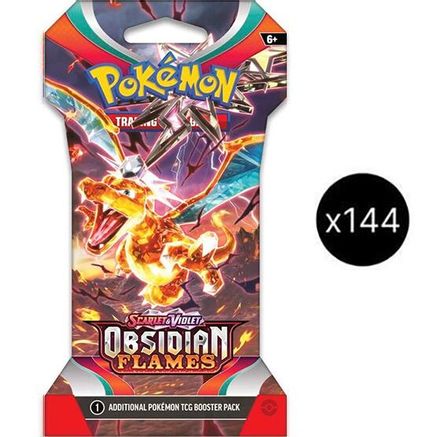 Pokemon Obsidian Flames Sleeved Booster Pack Case