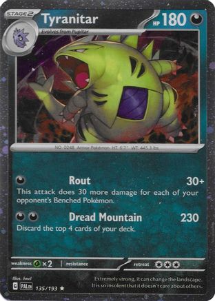 Tyranitar - 135/193 (Cosmo Foil) (135) [Miscellaneous Cards & Products] Holofoil