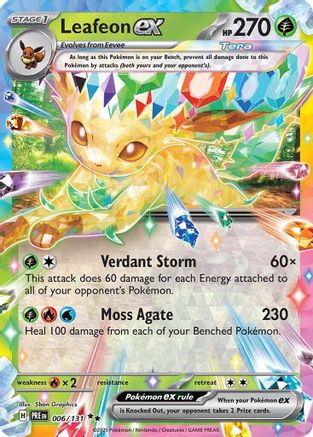 Leafeon ex - 006/131 (6) [SV: Prismatic Evolutions] Holofoil
