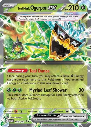 Teal Mask Ogerpon ex - 012/131 (12) [SV: Prismatic Evolutions] Holofoil