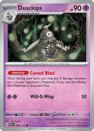 Dusclops (36) [SV: Prismatic Evolutions] Reverse Holofoil