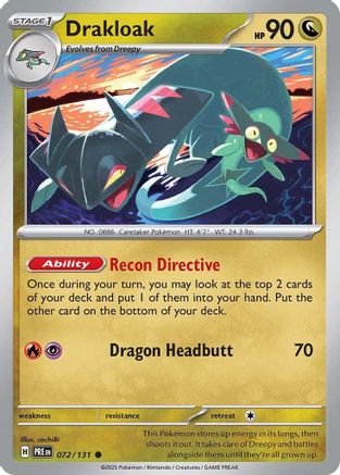Drakloak (72) [SV: Prismatic Evolutions] Reverse Holofoil