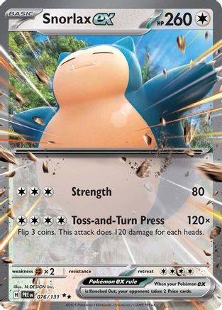 Snorlax ex (76) [SV: Prismatic Evolutions] Holofoil