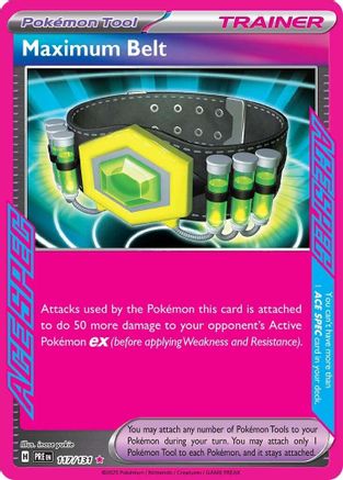 Maximum Belt (117) [SV: Prismatic Evolutions] Holofoil