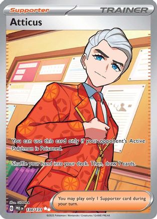 Atticus - 134/131 (134) [SV: Prismatic Evolutions] Holofoil