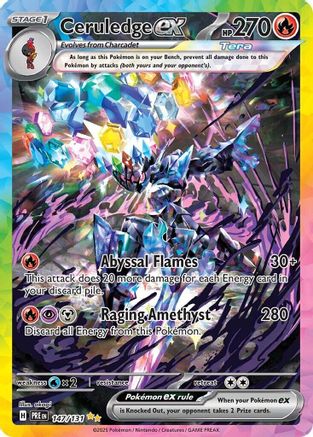 Ceruledge ex (147) [SV: Prismatic Evolutions] Holofoil
