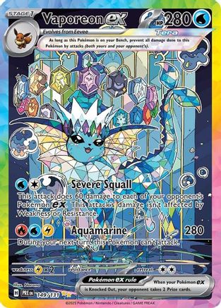 Vaporeon ex - 149/131 (149) [SV: Prismatic Evolutions] Holofoil