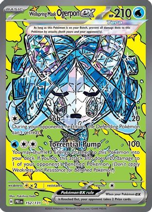 Wellspring Mask Ogerpon ex - 152/131 (152) [SV: Prismatic Evolutions] Holofoil