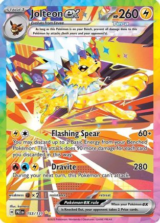 Jolteon ex - 153/131 (153) [SV: Prismatic Evolutions] Holofoil