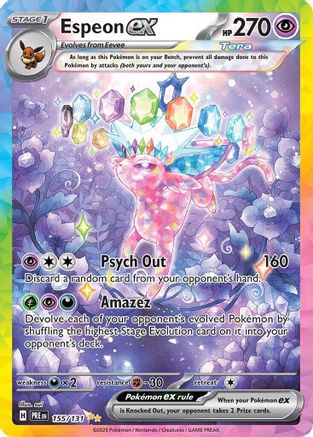 Espeon ex - 155/131 (155) [SV: Prismatic Evolutions] Holofoil